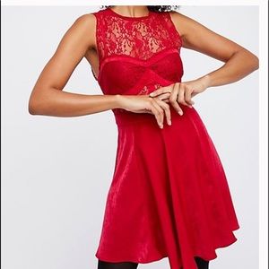 free People Eclipse Fit & Flare Slip dress